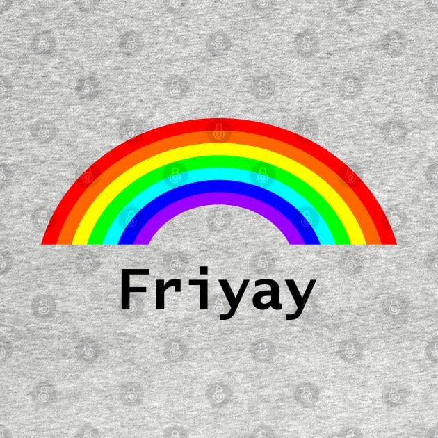 Friyay Rainbow for Positivity by ellenhenryart